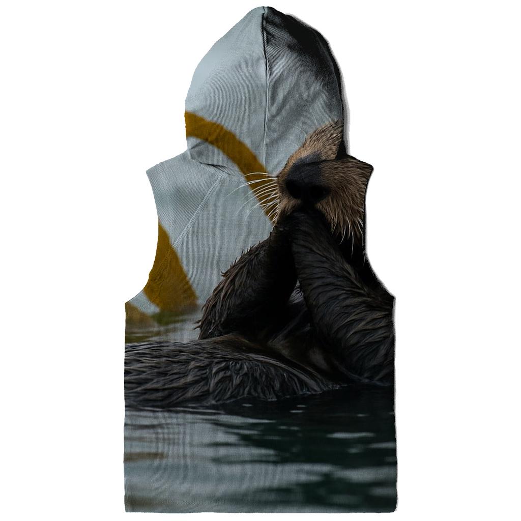 Kelp Forest Sentinels Sea Otter zip-up hoodies