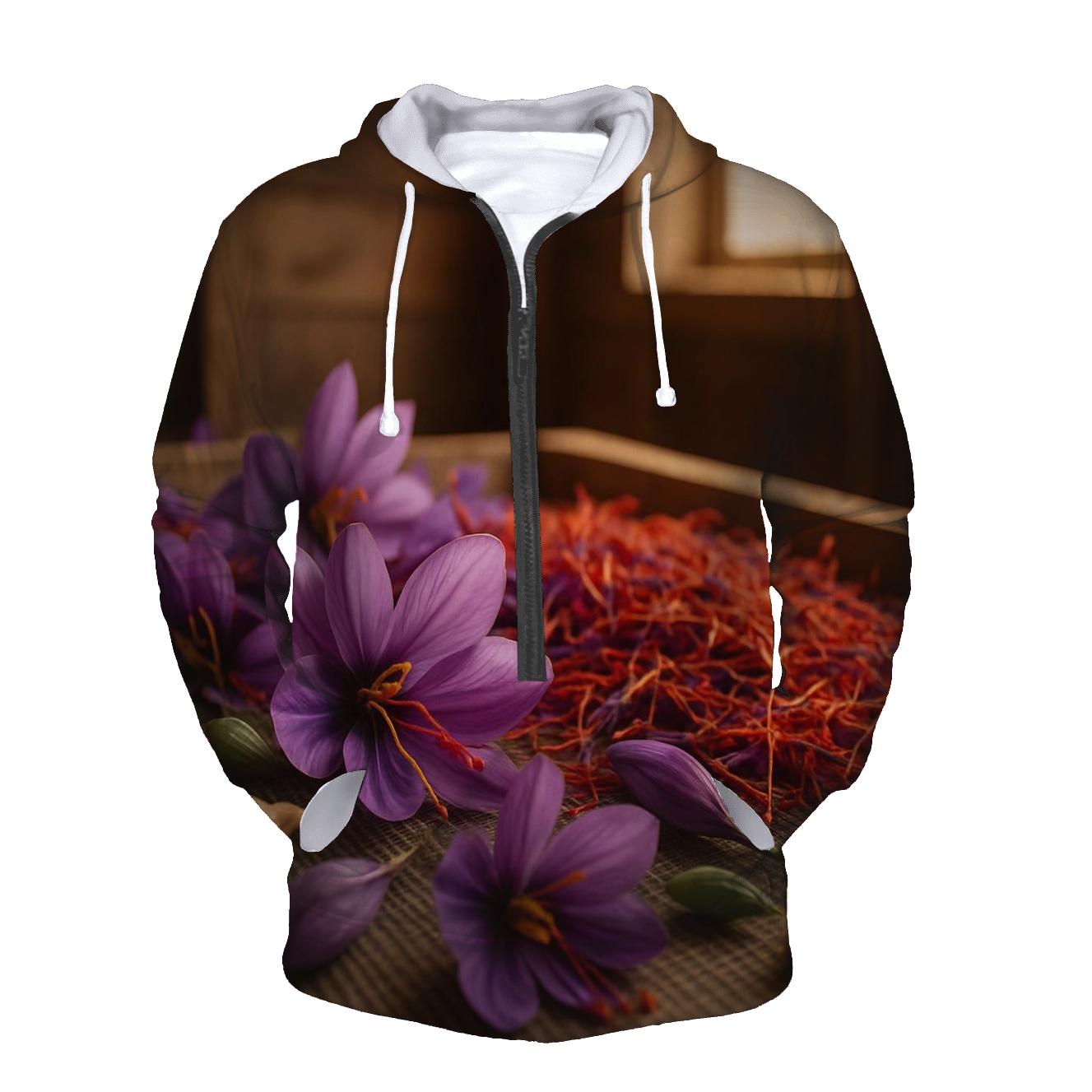 Saffron Crocus Stigmas Drying On Cedar Screens hoodies fashion