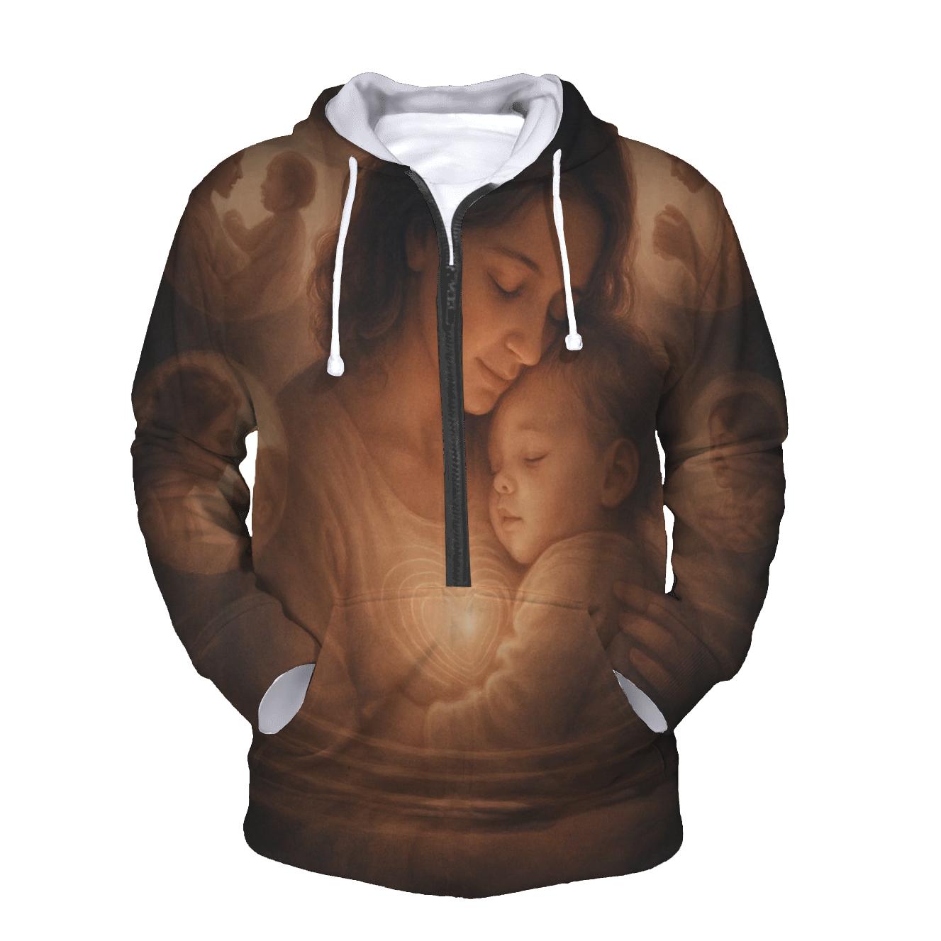 The Heartbeat Memory A Mother Keeps Alive embroidered hoodies