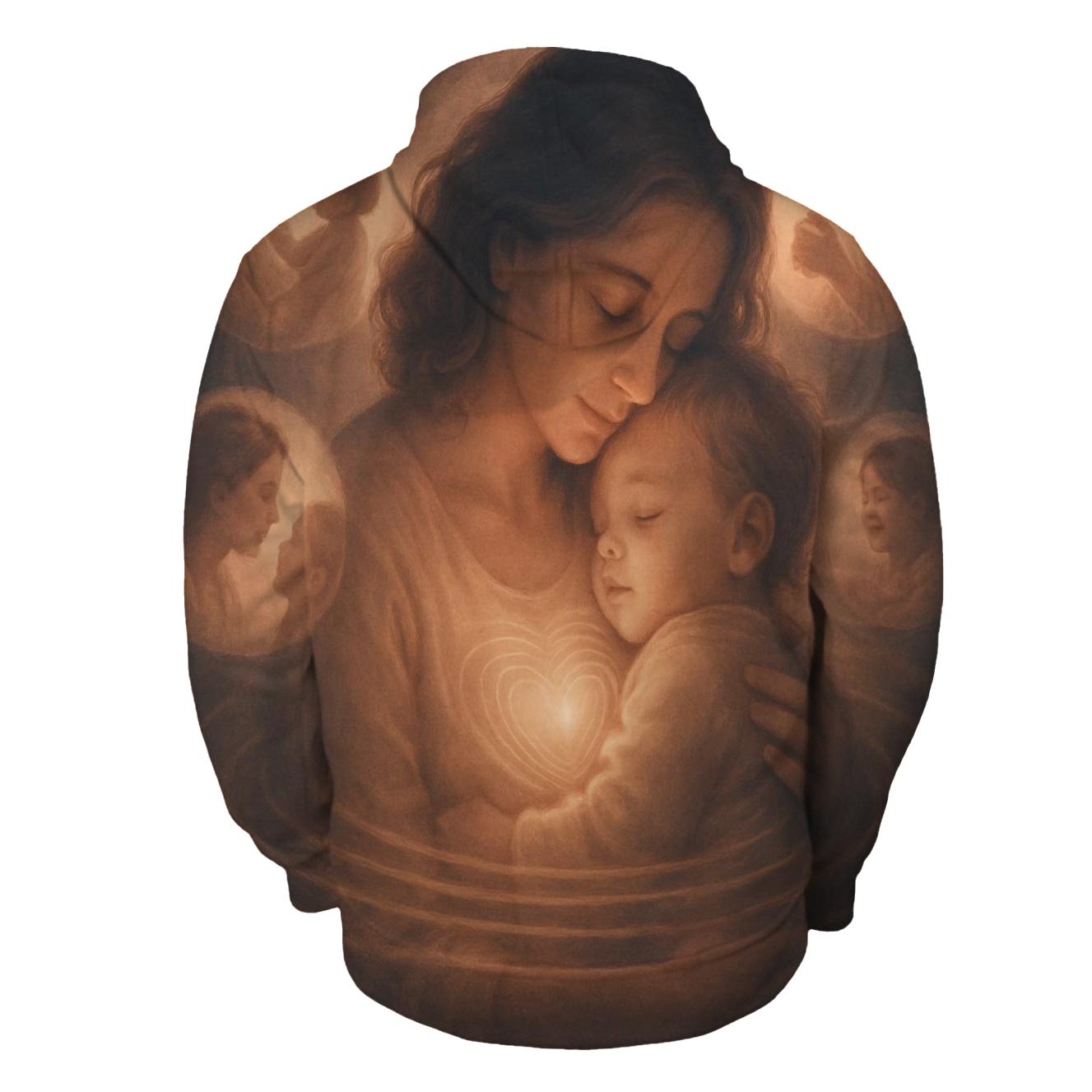 The Heartbeat Memory A Mother Keeps Alive embroidered hoodies