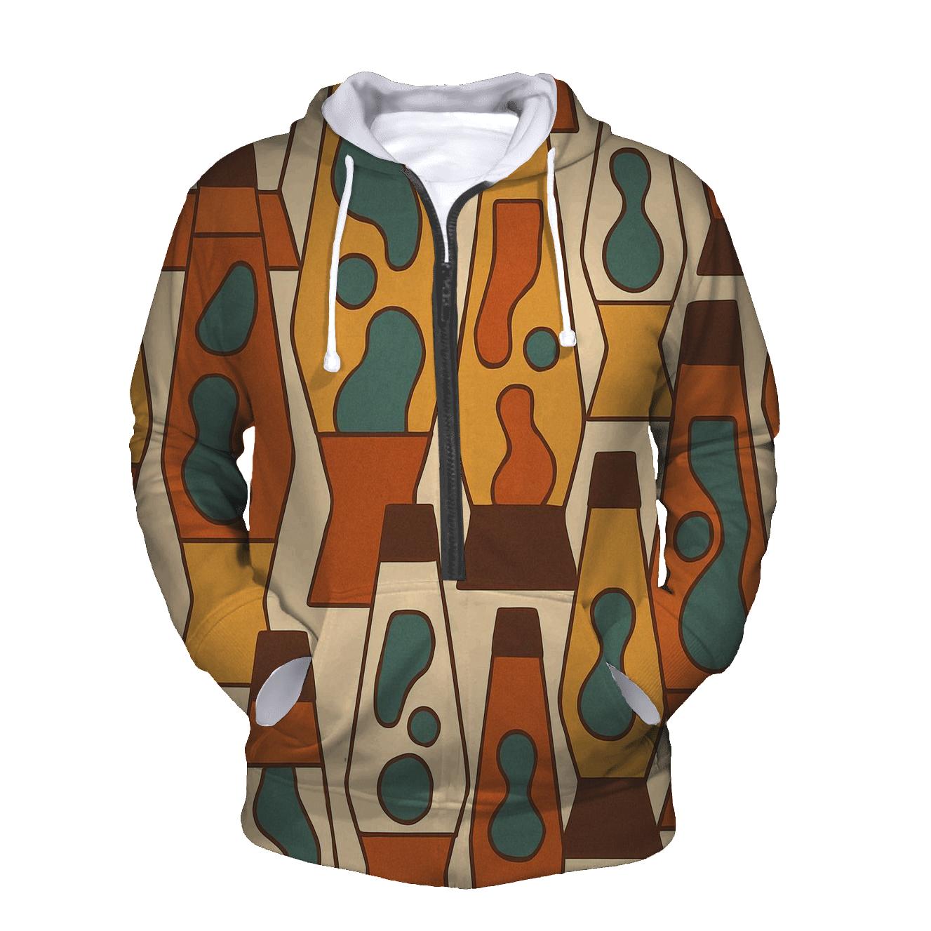 Groovy Lava Lamp Silhouettes custom hoodies