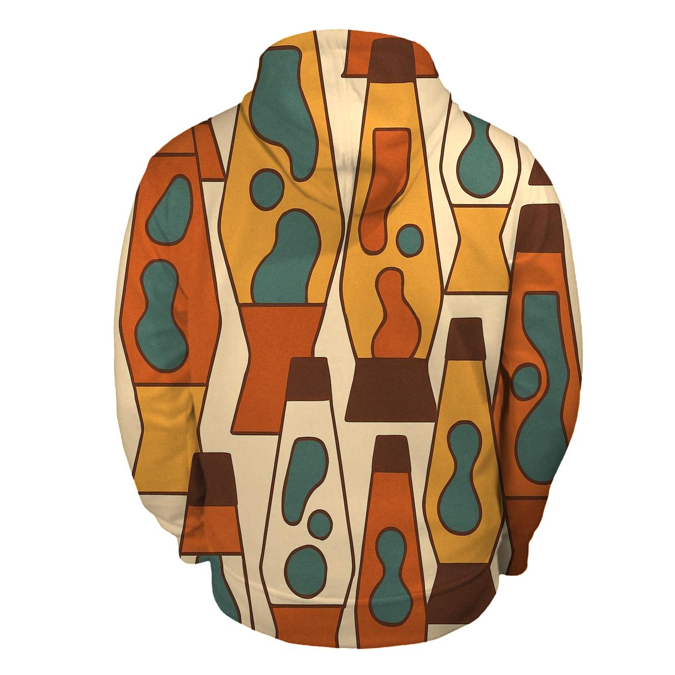 Groovy Lava Lamp Silhouettes custom hoodies