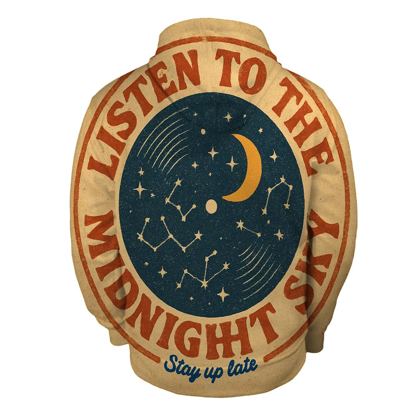 Distressed Seventies Stargazer Record Shop Badge hoodie designs