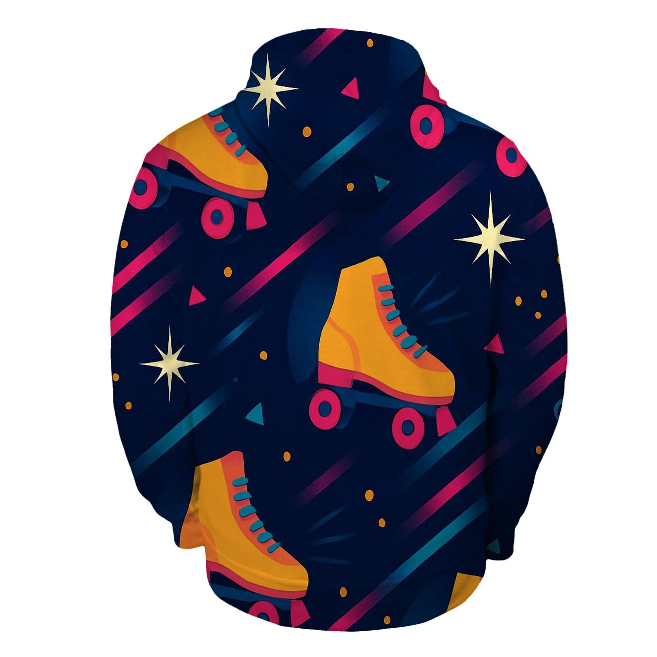 Roller Rink Laser Confetti heavyweight hoodies