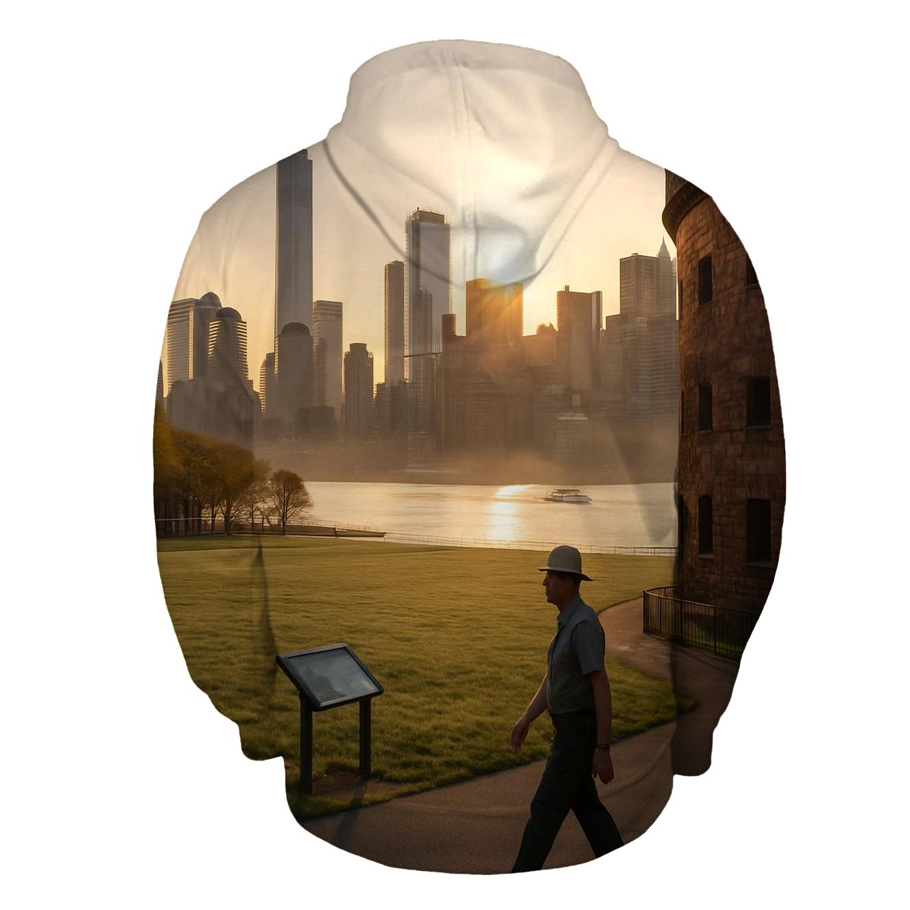 First Light From Governors Island Parade Ground custom hoodies
