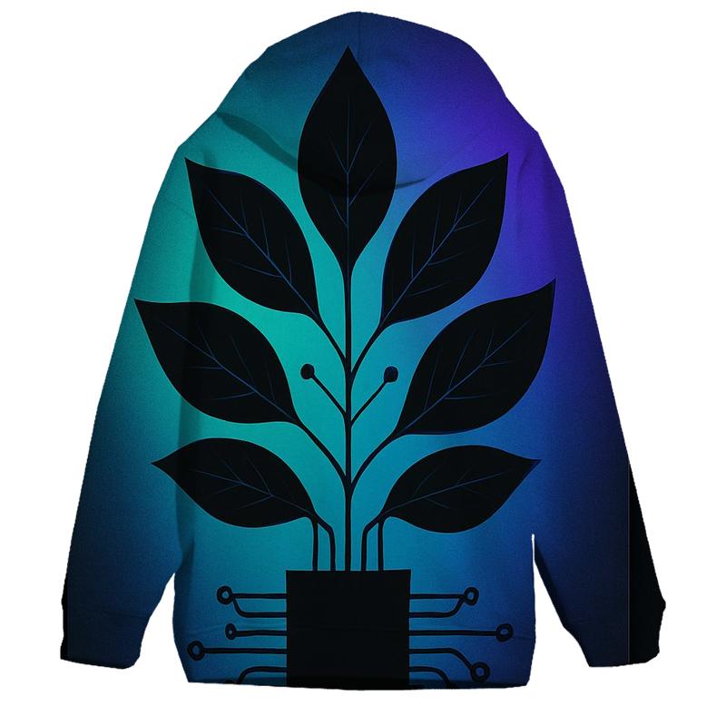Aurora Circuit Botanical hoodie designs