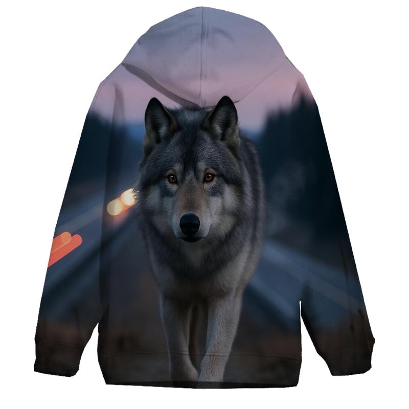 Wolf On The Wildlife Overpass At Banff hoodie trends