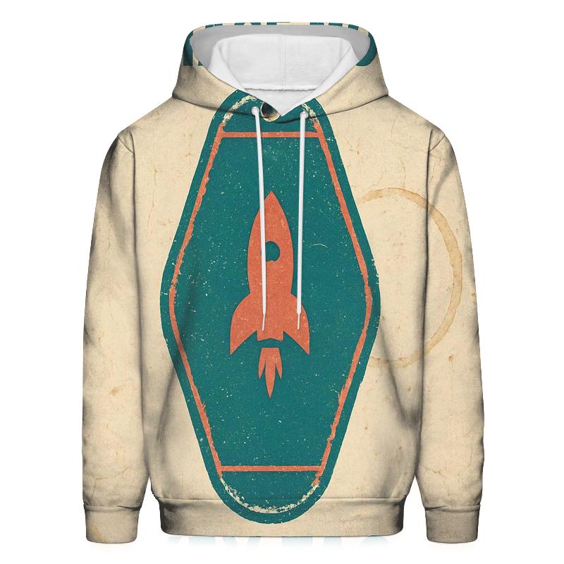 Faded Space Age Motel Key Tag Poster heavyweight hoodies