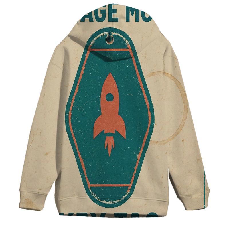 Faded Space Age Motel Key Tag Poster heavyweight hoodies
