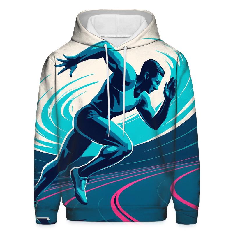 Meteor Trail Sprint printed hoodies
