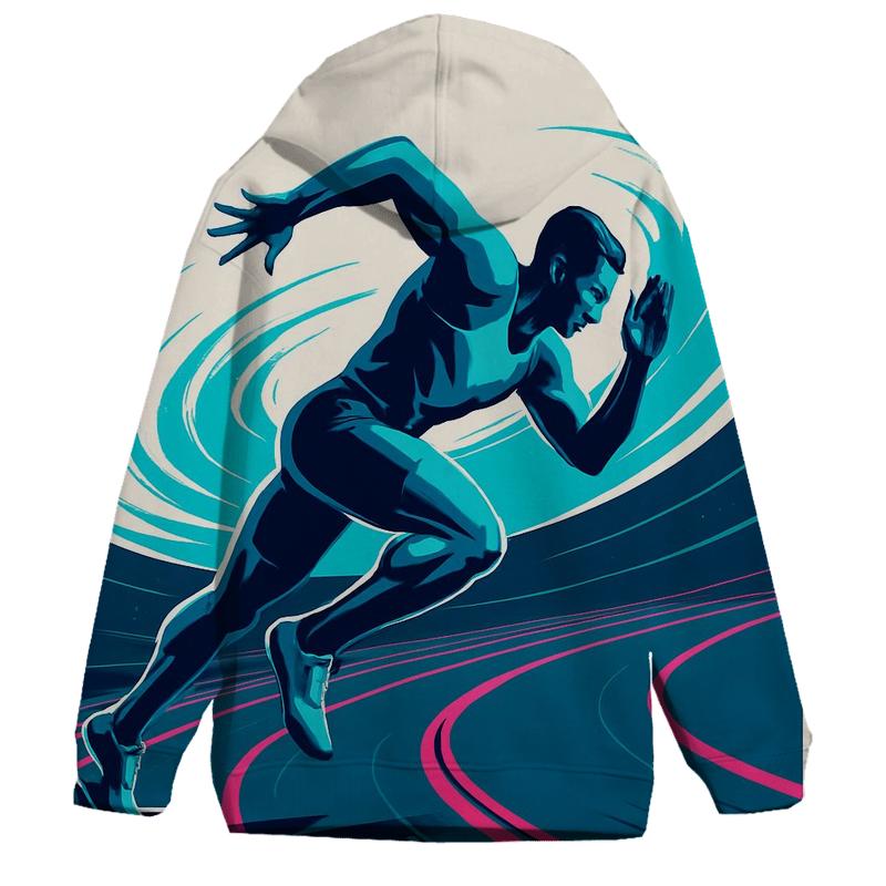 Meteor Trail Sprint printed hoodies