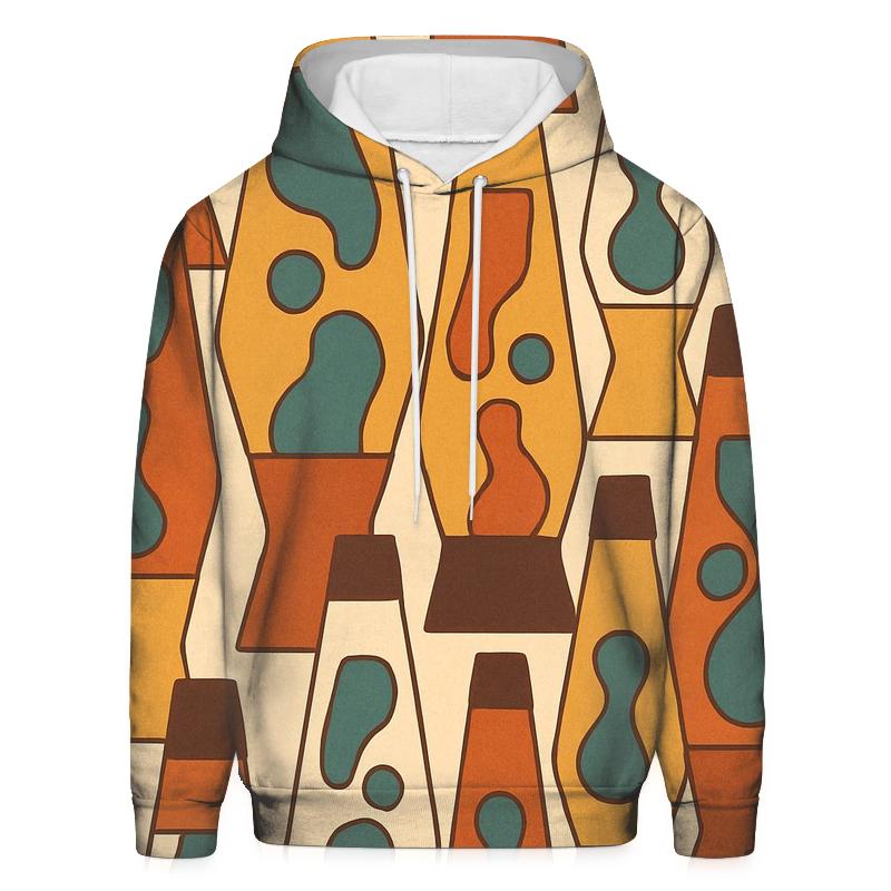 Groovy Lava Lamp Silhouettes printed hoodies