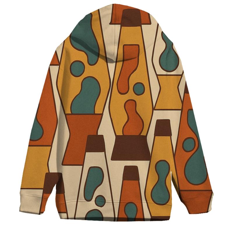 Groovy Lava Lamp Silhouettes printed hoodies