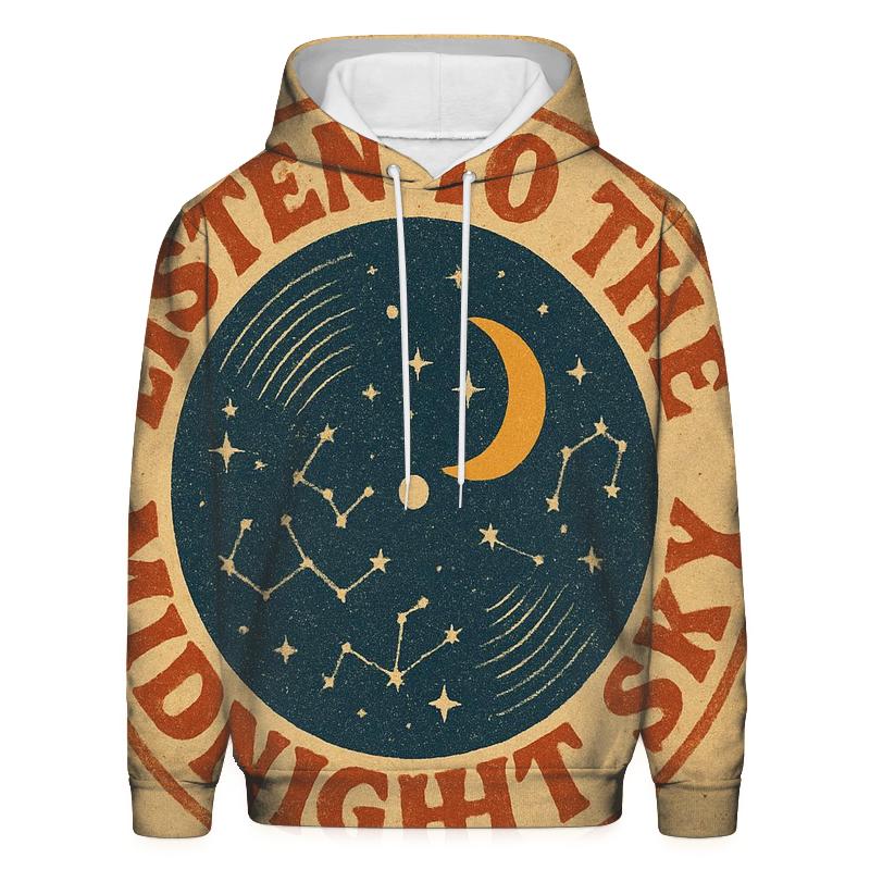 Distressed Seventies Stargazer Record Shop Badge hoodies fashion
