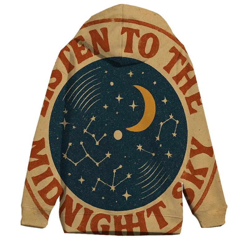 Distressed Seventies Stargazer Record Shop Badge hoodies fashion