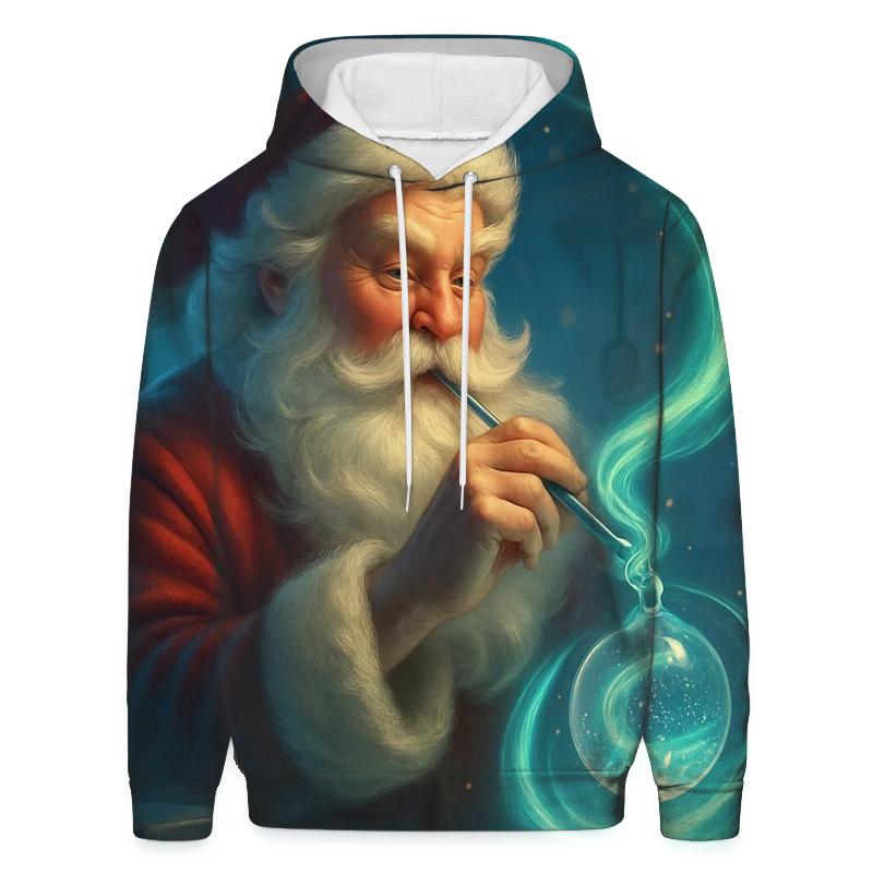 Aurora Ornament Forge Santa embroidered hoodies