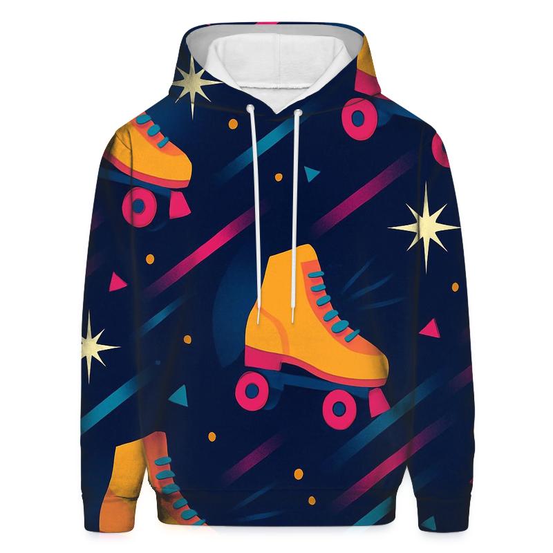 Roller Rink Laser Confetti lightweight hoodies