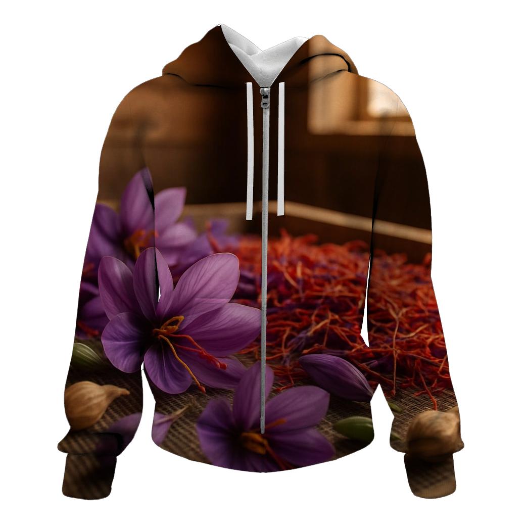 Saffron Crocus Stigmas Drying On Cedar Screens hoodie trends