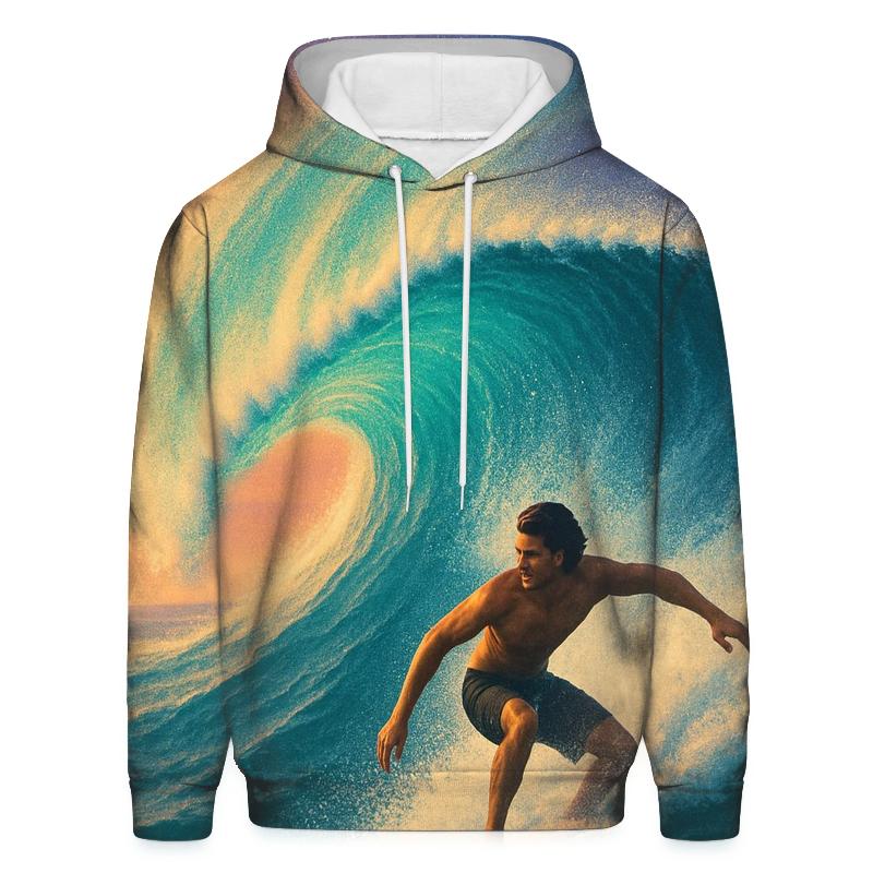 Solar Wind Surf Break graphic hoodies