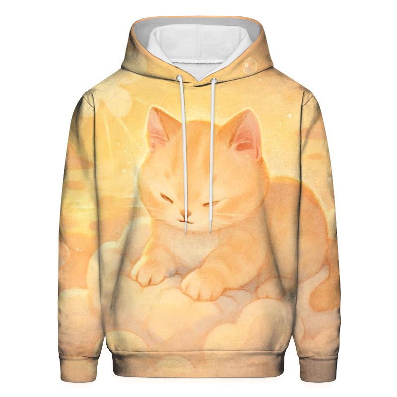 Sunrise Cloud Blanket Cat Nest printed hoodies