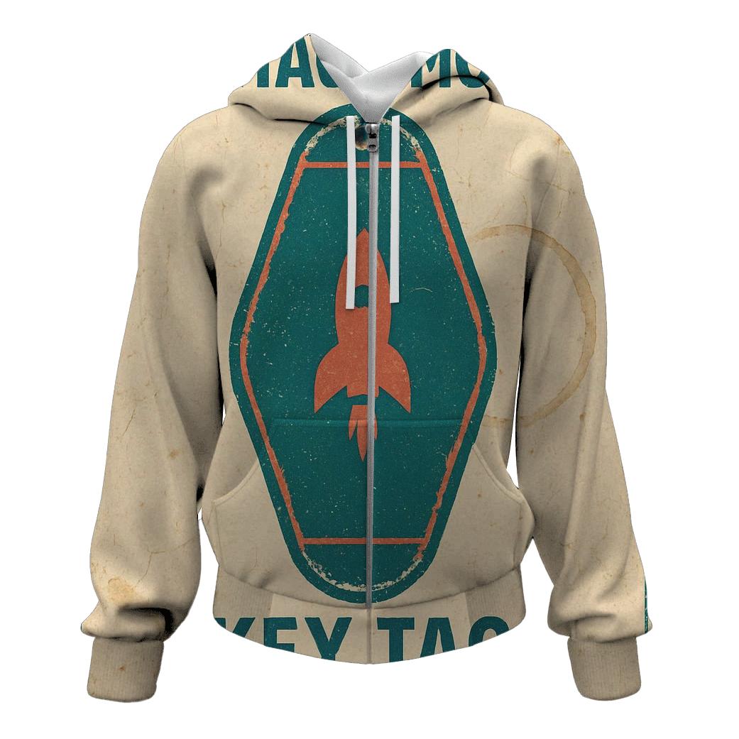 Faded Space Age Motel Key Tag Poster hoodie trends