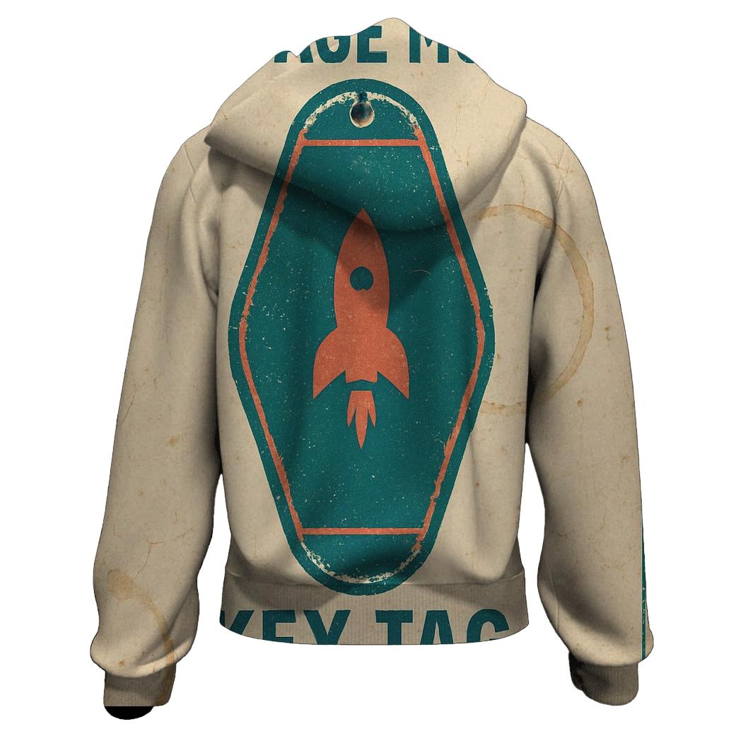Faded Space Age Motel Key Tag Poster hoodie trends