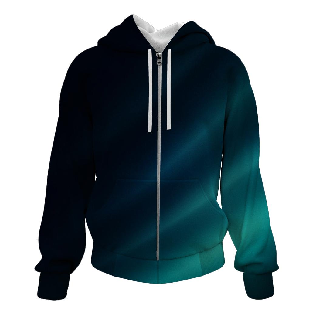 Obsidian Aurora Drift custom hoodies