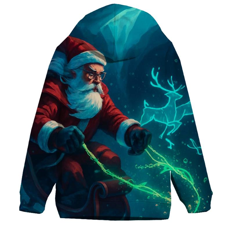 Midnight Reef Sleigh Santa hoodies fashion