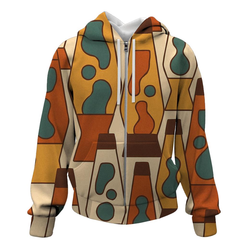 Groovy Lava Lamp Silhouettes lightweight hoodies