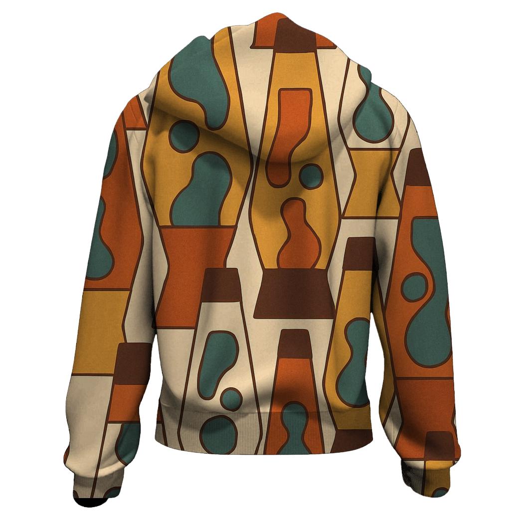 Groovy Lava Lamp Silhouettes lightweight hoodies
