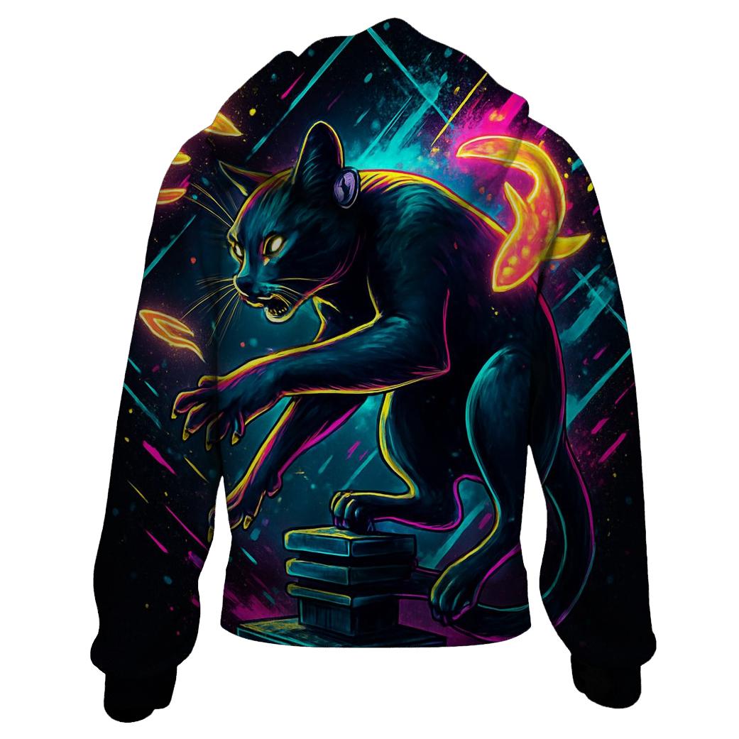 The Prism Tangle Alley Cat zip-up hoodies