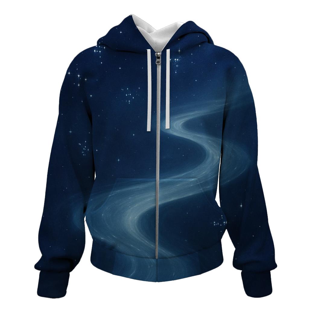 River Of Quiet Constellations zip-up hoodies