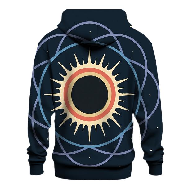 Eclipse Corona Lattice Bloom printed hoodies
