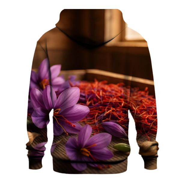 Saffron Crocus Stigmas Drying On Cedar Screens heavyweight hoodies