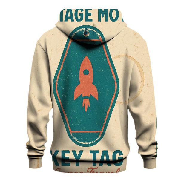 Faded Space Age Motel Key Tag Poster graphic hoodies