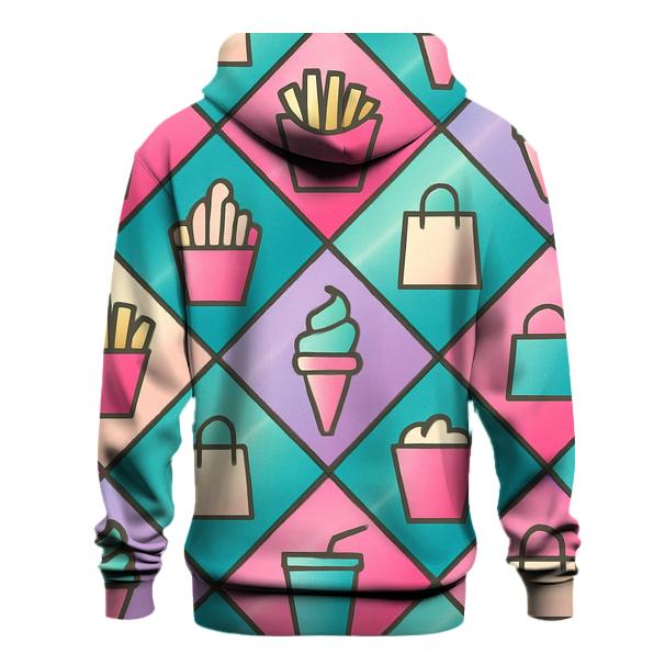 Mall Food Court Neon Tiles hoodie trends