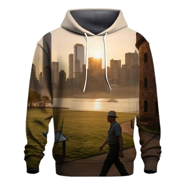 First Light From Governors Island Parade Ground pullover hoodies