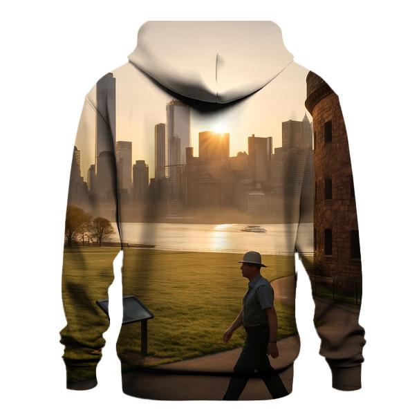 First Light From Governors Island Parade Ground pullover hoodies