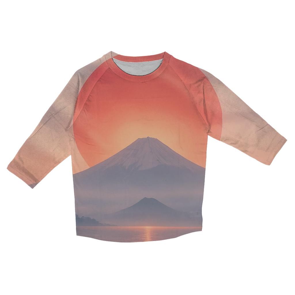 Japan Rising Mist Flagscape fashion 3/4 sleeve shirts