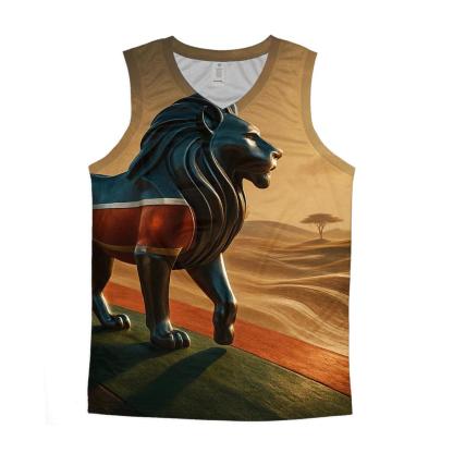 Kenya Metallic Savannah Crestwave sports performance tank tops