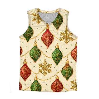 Snowflake Ornament Diagonal Ribbon Array On Warm Ivory Background designer workout tanks