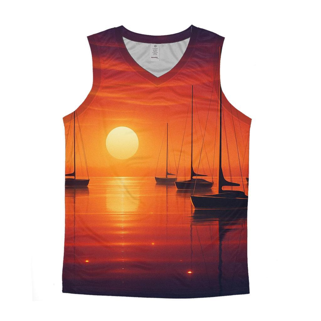Glass Harbor Of The Last Light personalized athletic tanks