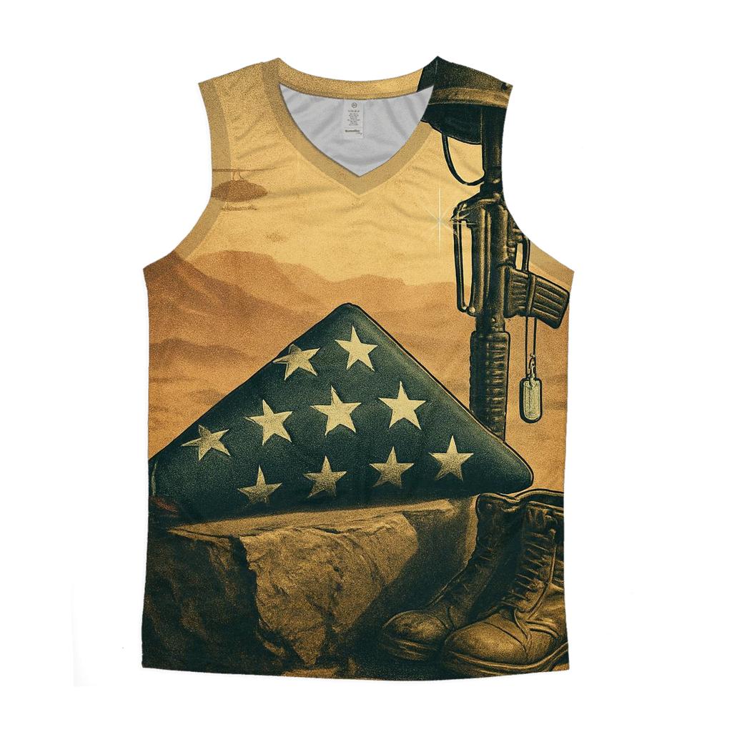 Desert Silence Memorial Fold custom tank tops
