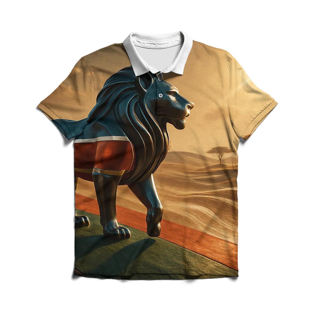 Kenya Metallic Savannah Crestwave casual sports polo shirts