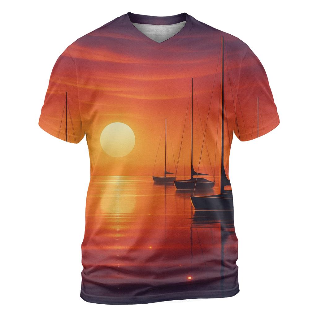 Glass Harbor Of The Last Light vibrant all-over design tees