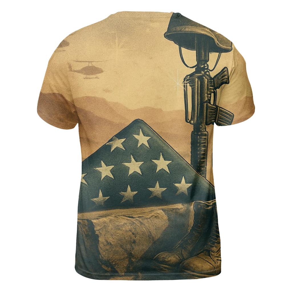 Desert Silence Memorial Fold personalized full print shirts