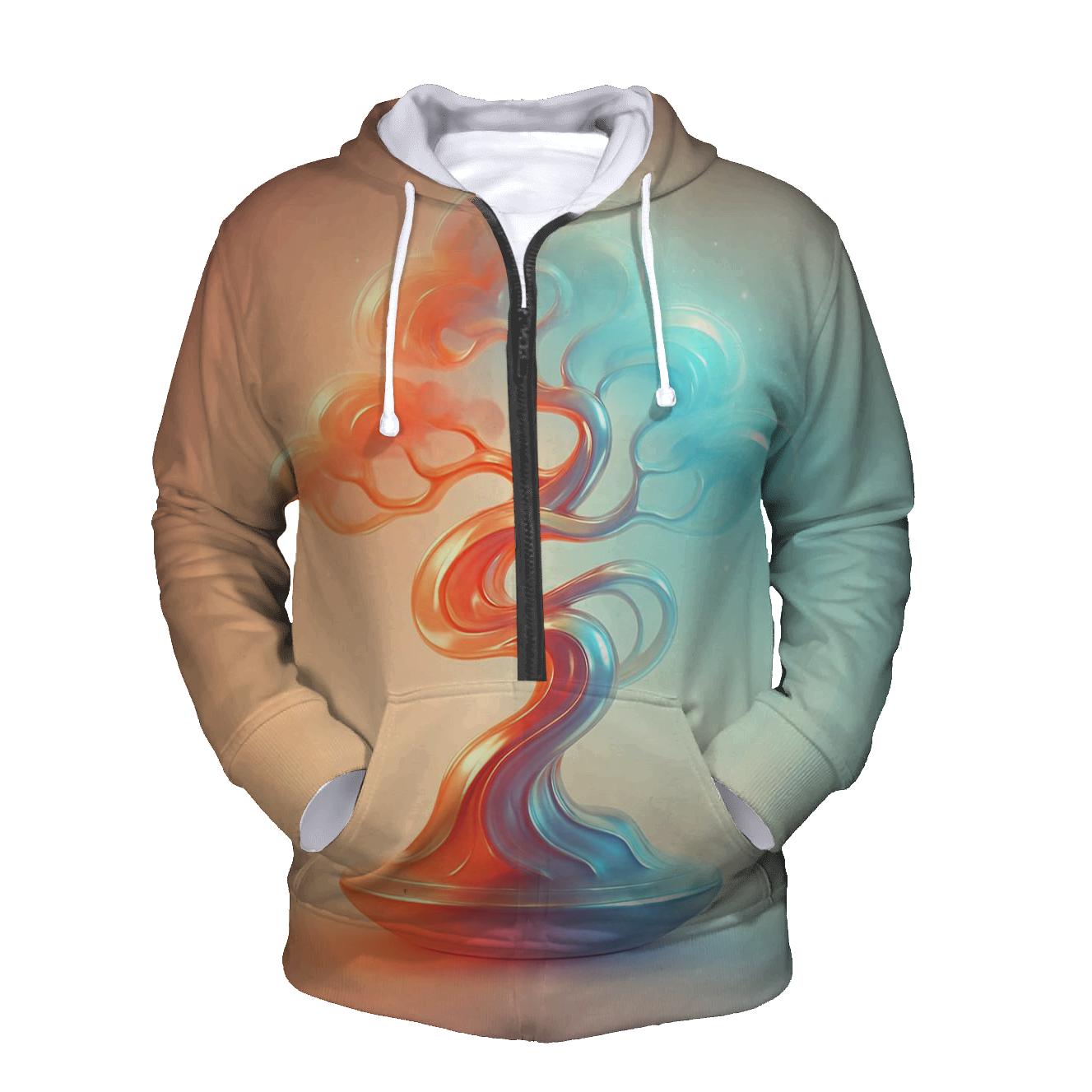 Aurora Kinetic Bonsai zip-up hoodies