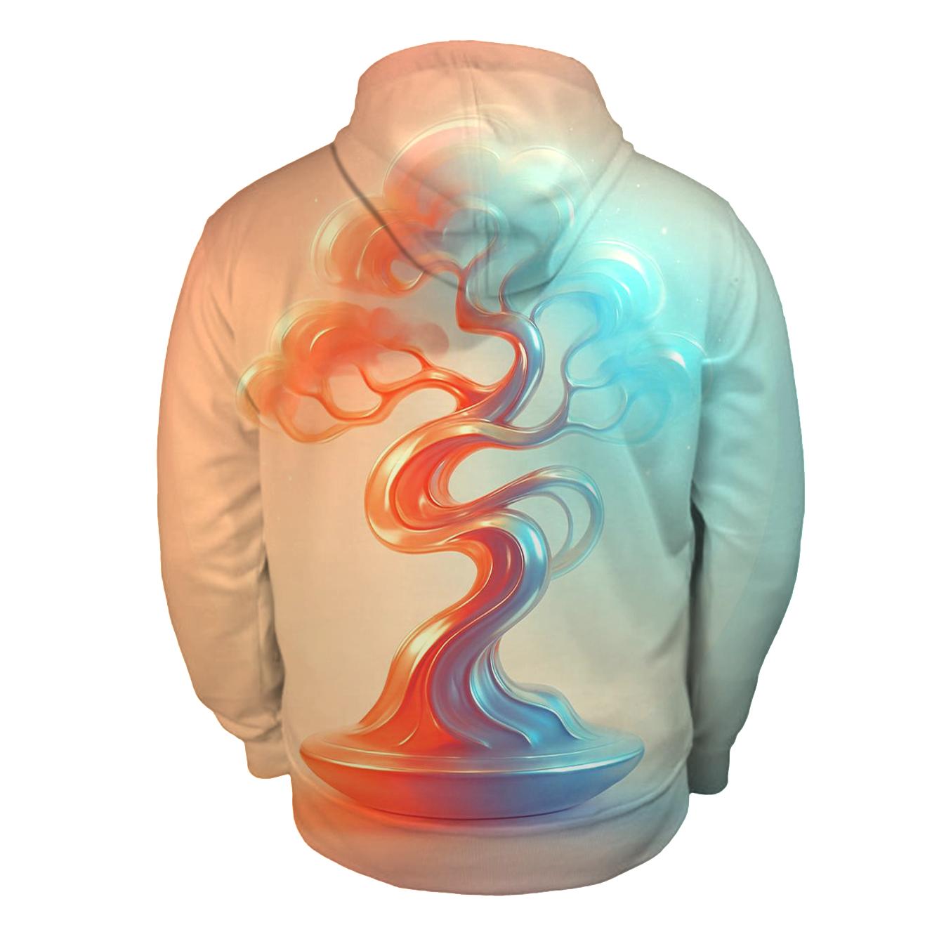 Aurora Kinetic Bonsai zip-up hoodies