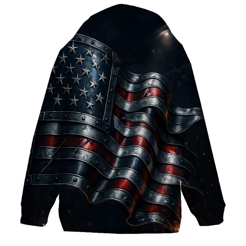Midnight Forge Stars And Stripes zip-up hoodies