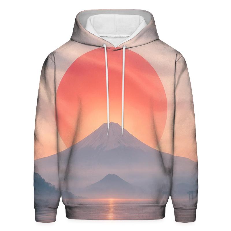 Japan Rising Mist Flagscape hoodie trends